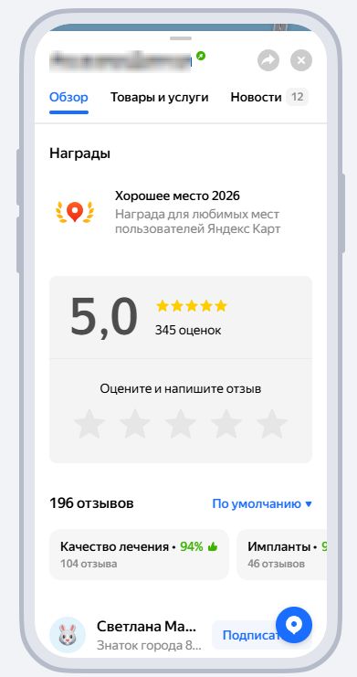 Награда «Хорошее место»
